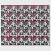 Skunk in Santa Hat Cadeaupapier (Vlak)