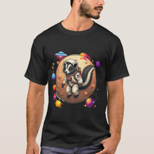 Skunk in Space: Alien Adventures - Schattig Kosmis T-shirt