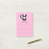 Skunk Kind Cute Woodland Animal Post-it® Notes (Op bureau)