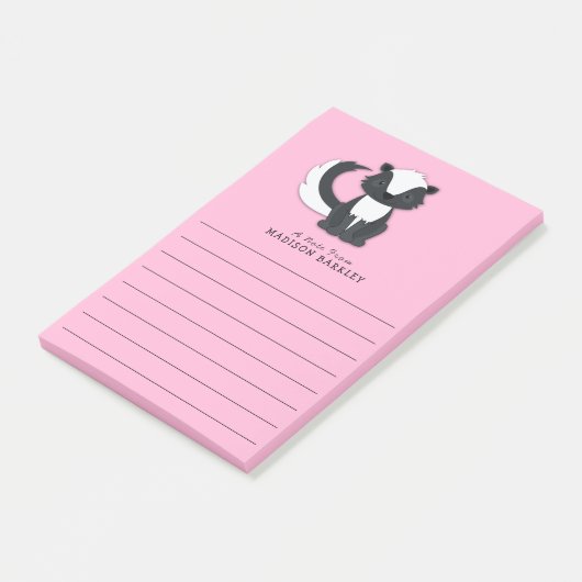 Skunk Kind Cute Woodland Animal Post-it® Notes (Schuin)