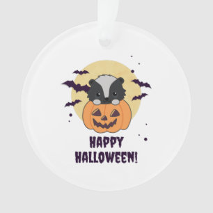 Skunk Pumpkin Cute Skunks Happy Halloween