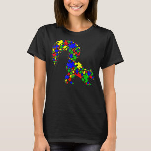 Skunk Puzzel Dieren Autisme Awareness T-shirt