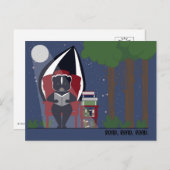 Skunk Reading in the Forest Postcards Feestdagenkaart (Voorkant / Achterkant)