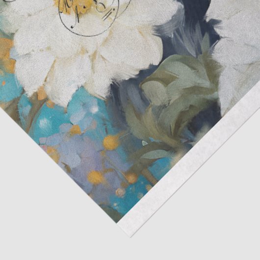  Skunk rustieke bloemendecoupage Tissuepapier (Detail)