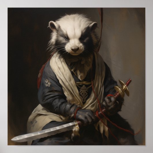Skunk Samurai - Poster Majestic Bandana Realism (Devant)