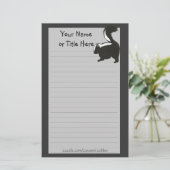Skunk Stationery Briefpapier (Staand voorkant)