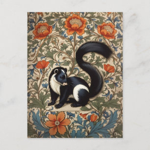 Skunk William Morris Geïnspireerd Briefkaart