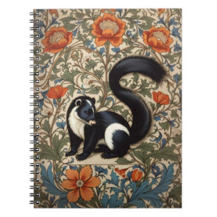 Skunk William Morris Geïnspireerd Notitieboek