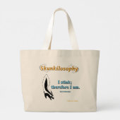 Skunkilosophy: Ik gooi grote Canvas tas (Achterkant)