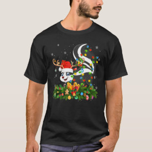 Skunks Dierenvriend Reindeer Santa Hat Skunks Chri T-shirt