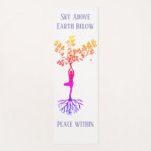 Sky, Aarde, Peace Yoga Mat (Voorkant)