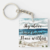 Sky Above, Sand Hieronder, Peace within Sleutelhan Sleutelhanger (voorkant)