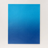 Sky and Deep Blue Monotone Ombre Legpuzzel (Verticaal)