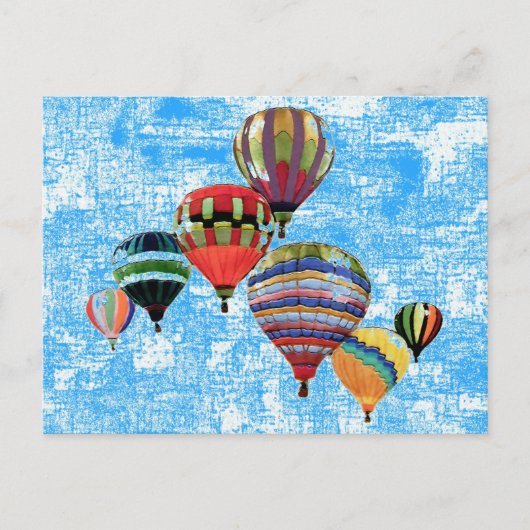 Sky Balloons ~ Briefkaart Modern (Voorkant)