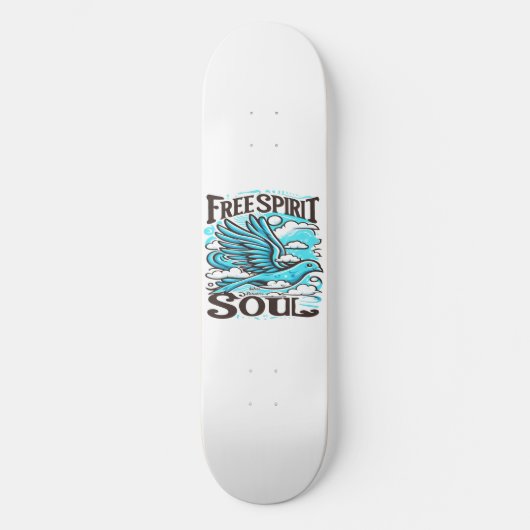 Sky Bird met Free Spirit en Soul Skateboard (Voorkant)