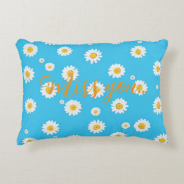 Sky Bloom Daisies Accent Kussen