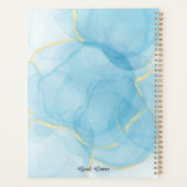 Sky Blue Alcohol Enk Art Painting Planner (Dos)