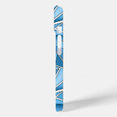 Sky blue and blue geometric shapes pattern modern  Case-Mate iPhone case (Achterkant / Links)