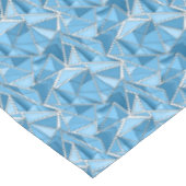 Sky blue and blue geometric shapes pattern modern  tafelkleed (Gekanteld)