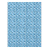 Sky blue and blue geometric shapes pattern modern  tafelkleed (Voorkant)