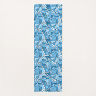 Sky blue and blue geometric shapes pattern modern  yogamat