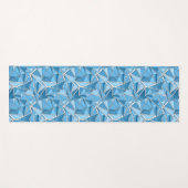 Sky blue and blue geometric shapes pattern modern  yogamat (Voorkant (horizontaal))