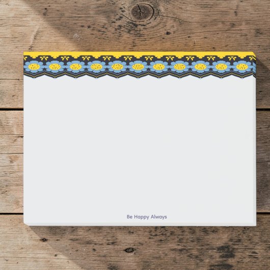 Sky Blue And Sunshine Yellow Floral Post-it® Notes