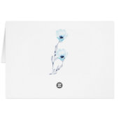 Sky Blue Anemone Bloem Bruiloft (Achterkant Horizontaal)