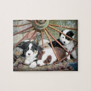 Sky Blue Aussies PUPPY Puzzle Legpuzzel