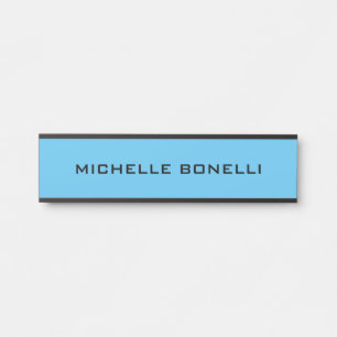 Sky Blue Background Plain Modern Deurbordje