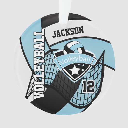 Sky Blue, Black et White Volleyball 🏐 (devant)