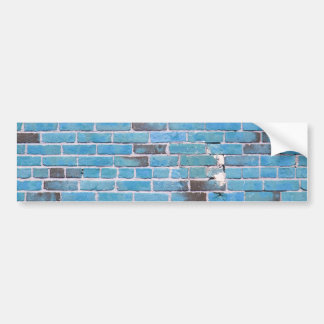 Sky Blue  Brick Wall textuur Bumpersticker