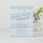 Sky Blue Bridesmaids Brunch Uitnodiging (Staand voorkant)