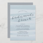 Sky Blue Bridesmaitres Brunch Invitation (Devant / Derrière)