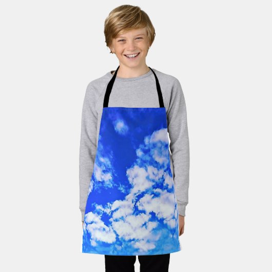 Sky Blue Clouds Schort (Gedragen)