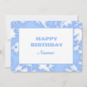 Sky Blue Color Me Daisies Carte Anniversaire (Devant)