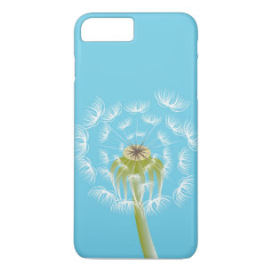 Sky Blue dandelion florale natuur iPhone 8 Plus / 7 Plus Hoesje
