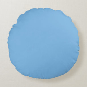 Sky Blue (effen kleur) Aero Rond Kussen