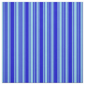 Sky Blue en Blue Colour Lined Pattern Stof (Swatch)