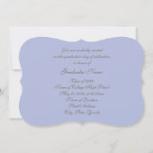 Sky Blue en Gold Floral Pet 2025 Kaart (Achterkant)