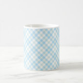 Sky Blue en White Check Coffee Mok (Center)