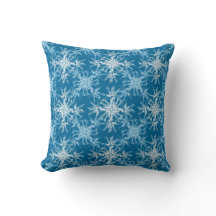 Sky Blue en White Damask Floral