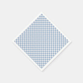 Sky Blue en White Gingham Checkered Servetten (Hoek)