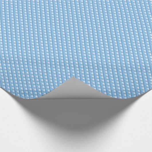Sky blue, enamel look, bestudeerd raster cadeaupapier (Hoek)