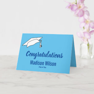 Sky Blue Gefeliciteerd met je Afstuderen Kaart