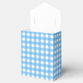 Sky blue gingham bedankdoosjes (Geopend)