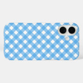Sky blue gingham Case-Mate iPhone case (Achterkant (horizontaal))
