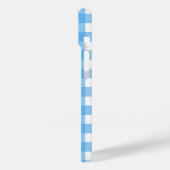 Sky blue gingham Case-Mate iPhone case (Achterkant / Links)