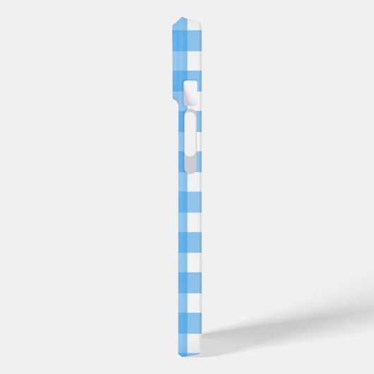 Sky blue gingham Case-Mate iPhone case (Achterkant / Links)
