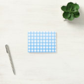 Sky blue gingham post-it® notes (Kantoor)